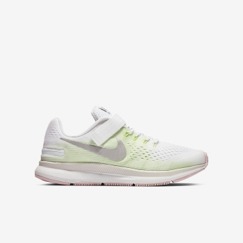 Nike Zoom Pegasus 34 FlyEase - Løbesko - Hvide/Pink/Metal Sølv | DK-36655